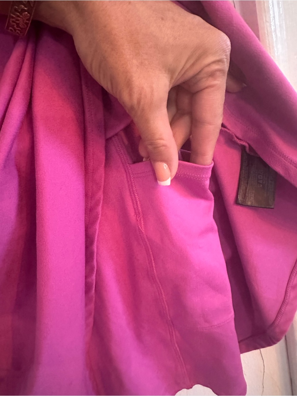GAP Hot Pink Sleeveless V-Neck Mini Dress - Picture 6 of 13